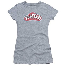 Trevco Play Doh Dohs Juniors' Sheer Fitted T Shirt, Medium Athletic Heather