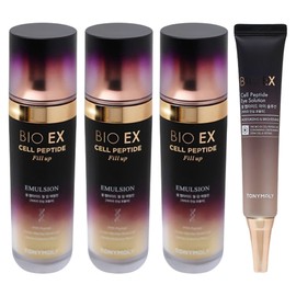 Tony Moly Bio EX Cell Peptide Fill-up Emulsion 3 pieces + Bio EX Cell Peptide Eye Solution / 토니모리 바이오이엑스 셀 펩타이드 필업 에멀전 3개+바이오 이엑스 셀 펩타이드 아이솔루션