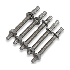ABAZO M6 x 40 mm Pack of 10 Heavy Duty Anchors Wedge Anchor Bolt Anchors Galvanised Industrial Quality Anchor Bolt Wedge Anchor Heavy Duty Dowels (M6 x 100 mm – 10 Pieces)