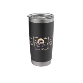 Colorful Siesta Key, FL Nature Lover Beach Vacation Stainless Steel Insulated Tumbler
