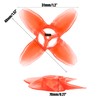 2 Pairs of Avan Props – 4-Blade 40mm Propeller Set