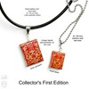 Mansfield Park Jane Austen Clay Mini Book Bead Pendant Necklace