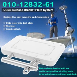 010-12832-61 Quick-Release Bracket Plate System Mounting Bracket Kit Suitable for Garmin Force Kraken Trolling Motor 010-12832-60 0100209801