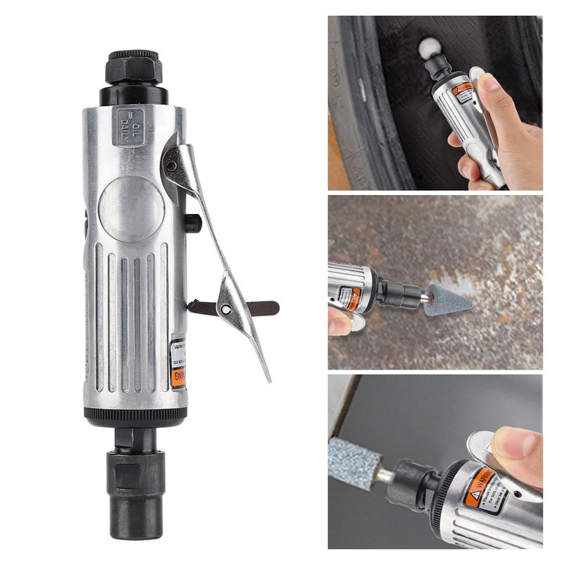 16 Pcs Air Die Grinder Kit,25000RPM 1/4" 1/8" Pneumatic Rotary