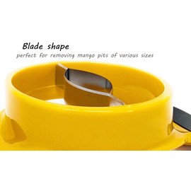 YNHIAG Mango Slicer, Yellow, Plastic and Stainless Steel
