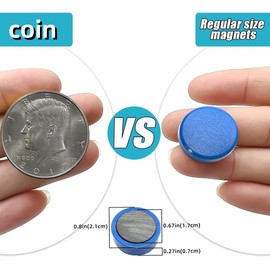 DARUITE Fridge Magnets Refrigerator Magnets, 20pcs Strong Magnets for Whiteboard Magnets, Small Magnets Heavy Duty Magnets Mini Cute Magnets for Fridge, Locker, White Board, Kitchen, Office (Colorful)