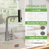 Kitchen Faucet with Pull Down Sprayer Brushed Nickel Waterfall Sink