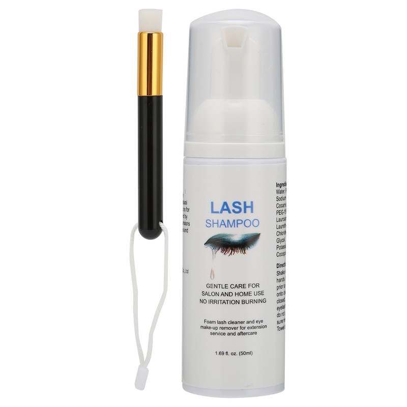 50ml Eyelash Shampoo Mild False Eyelash Grafting Extension Shampoo Cleaning