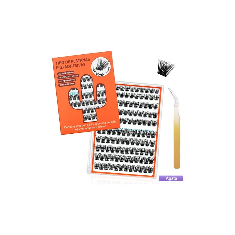 Extensiones Pestanas Autoadhesivas Naturales Mix 10-16mm Diy