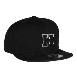 MFAZ Morefaz Ltd Kids Adult Size Hats Snapback Flat Peak Hat Boy Girl Casual Baseball Cap A-Z Alphabet (H, Adult)