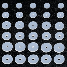 Mixed Size Anti Game Meat, Pack of 30 Disc Game Meat, Keloid Disc for Piercing Bump Clear Disc Pads, Stabilise Earrings Stopper Earlobe Support Patches