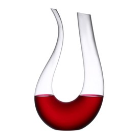 Wine Decanter 1200ml Elegant Red Carafe Decanter, Hand Blown Lead-Free Crystal Glass for Bottle Gift and Wine Accessories(Size 1)