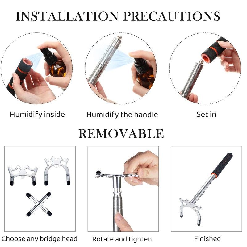 Retractable Pool Bridge Cue Stick - Pool Bridge with 3