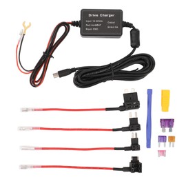 Dash Cam Hardwire Kit 12V 30V to 5V Low Voltage Protection USB Type C Hard Wiring Kit for GPS Power Supply Radar Detectors