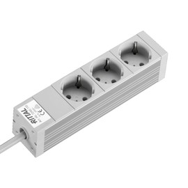 Rittal DK LHT 262 6X44X44 mm without Switch Outlet Strip D SCHUKO 3-Way 250 V/16 A