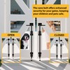 URDOGSL 12" Heavy Duty Cane Bolts for Gates with Black