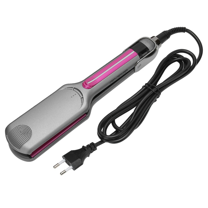 Professional Hair Straightening Ceramic Heating Plate Straightener LCD Display Hairdressing