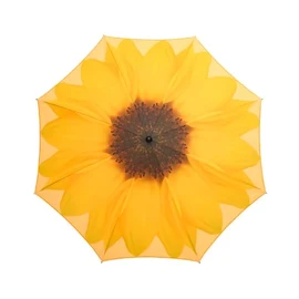Knirps Ombrellone da spiaggia, design a girasole, 150 cm di diametro, nylon, 8 pannelli resistenti e gonne laterali, tubi metallizzati di colore bianco e regolabili in altezza