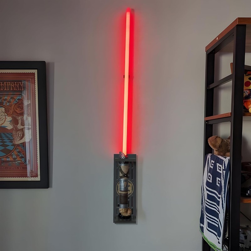 poceton Lightsaber Wall Mount, Lightsaber Stand with Pattern, Lightsaber Wall