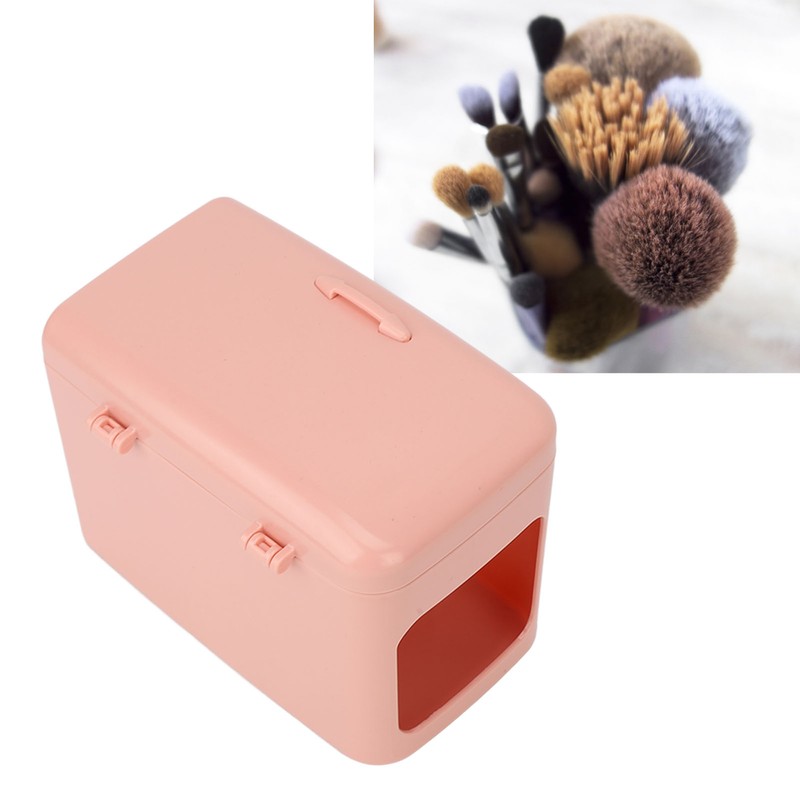 Makeup Brush Storage Box Mini Plastic Cosmetic Cotton Container Refrigerator