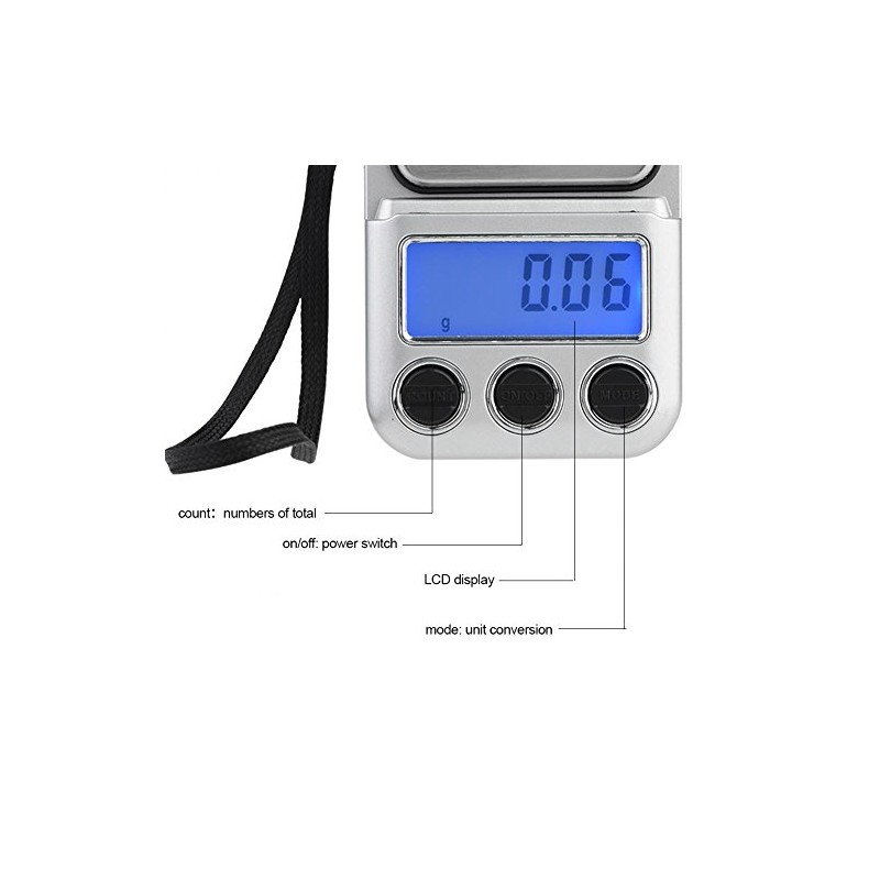 Báscula de cocina LCD Digital Báscula de Bolsillo Portátil Mini