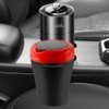 Uposao Car Bin with Lid, Universal Cup Holder, Waste Bin