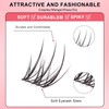 Cluster Cat Eye False Eyelashes, C-curl, Reusable, Soft, Lightweight, Natural