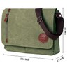 Vintage Canvas Satchel Messenger Bag for Men Women,Travel Shoulder bag