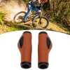Artificial Leather Bicycle Grips Liquid Silicone Palm Pad Shock Absorption