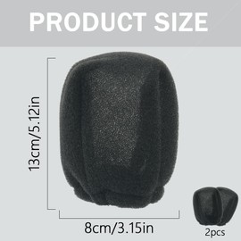 2Pcs Travel Hair Diffuser for Hair Dryer - Compact and Portable (5.12x3.15) Travel Hair Dryer Diffuser Sock‌ Made of Soft, Heat-Resistant and Flexible Foam, Tear-Resistant and Reusable