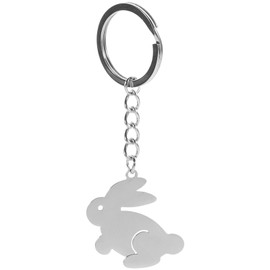 OATIPHO Rabbit Key Ring, Rabbit Keychain Animal Keychains Metal Key Ring Rabbit Accessories Key Chains for Women Pendant Key Ring Bag Rabbit Decor Key Chain Backpack Rabbit Pendant Backpack Key Chain