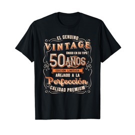 Playera Cumpleaños 50 50th Birthday gift for Men in Spanish T-Shirt