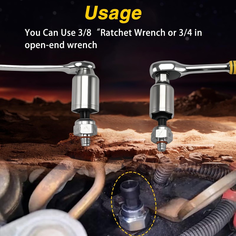 EVRBUL 1 1/16 (27mm) Deep Socket 3/8 Drive ICP Injection