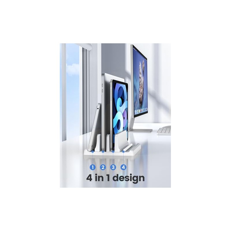 VAYDEER - Soporte Vertical para porttil para computadora, Doble Ranuras