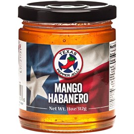 Texas Pepper Jelly Mango Habanero Jelly Net Wt. 11 oz (312 g)