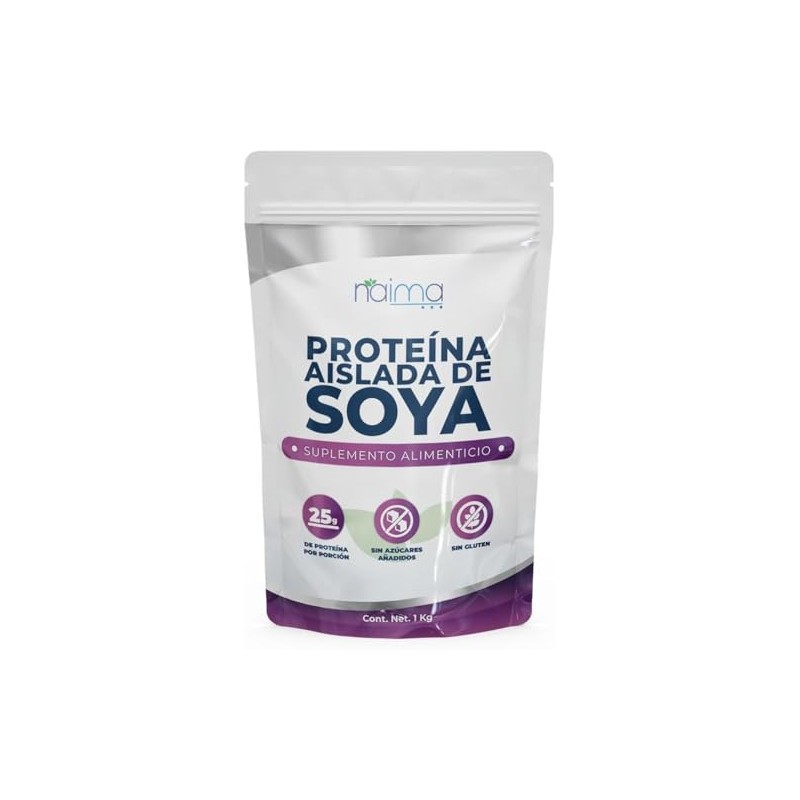 NAIMA Protena Aislada de Soya, 1 kg Suplemento Alimenticio 100