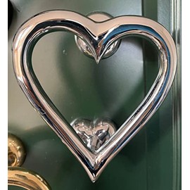 Heart Door Knocker Door Furniture: 4 Colours (Chrome)