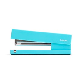 Poppin Stapler - The Original Modern Desk Stapler, Office Supplies, Office Desk Accessories, Lacquer Design, Solid Steel Anvil, Multiple Colors Available (Slate Blue)