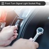 Motoforti Front Turn Signal Light Socket Plug, Lamp Bulb Adapter,
