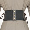 L'VOW Women Viking Belt Medieval Elastic Wide Brown Leather Belt