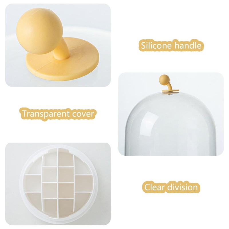 WithFlying Cosmetic Make Up Organiser 360° Rotating Storage Box Rotating