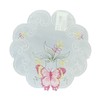 Embroidered Pink Butterfly Doilies Pack of 6 Scallop Edge Traditional