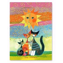Rosina Wachtmeister - Bollywood - Tea Towel - Printed / Colourful - Cats