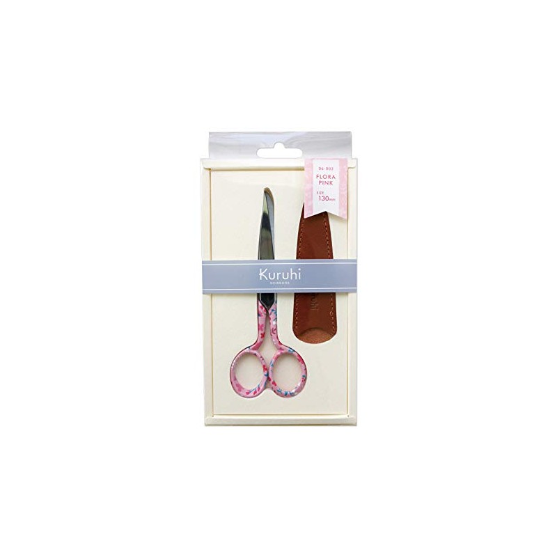 KAWAGUCHI 06-003 Kuruhi Handicraft Scissors, 5.1 inches (130 mm), Flora,