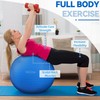 Fitvids Anti-Burst and Slip Resistant Exercise Yoga Ball for Fitness
