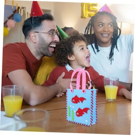 KONTONTY 4sets Non-Woven Bag Material Kit Boys and Girls Sewing Kit Handbag Decoration for DIY Handbag