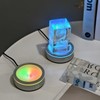 LED Light Base Lighted Display Stand for Crystal, 4 Pack