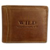 Bag Street Men's Wallet, Rustic cowhide leather, 5453 - Brown