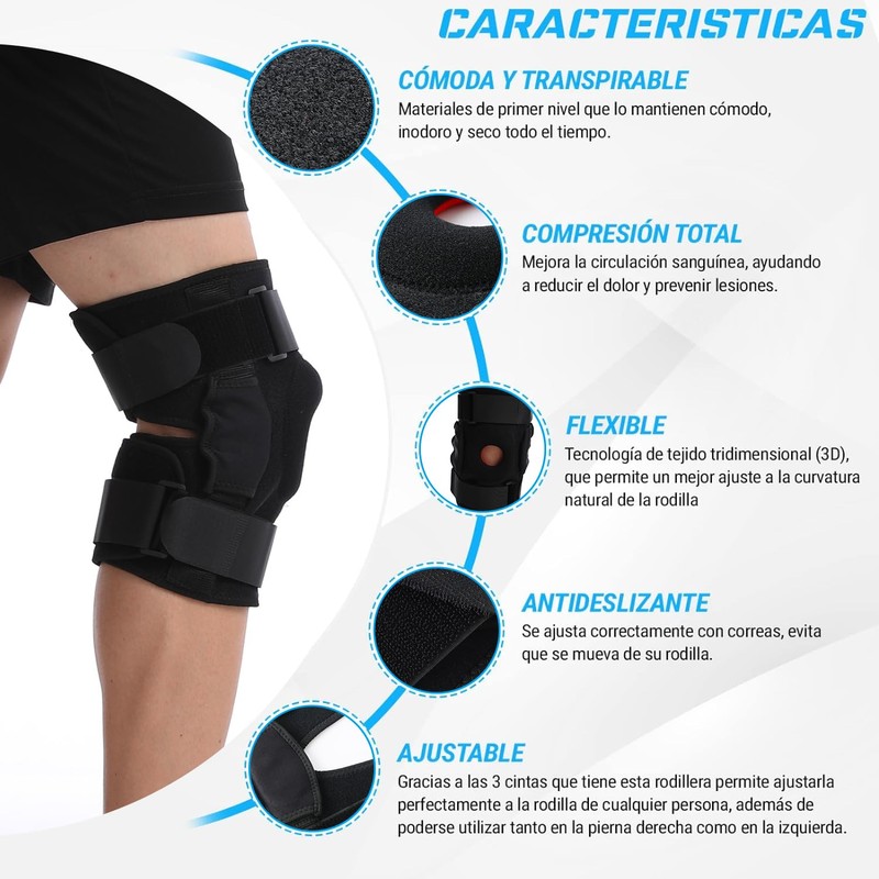 Zensukye Rodillera Deportivas con Estabilizadores Laterales