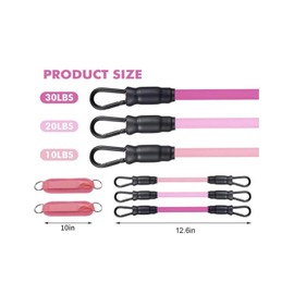 6Pcs Ankle Resistance Bands, Gym Equipment, Ankle Weights, Exercise Equipment for Home Use, Exercise, Gym Equipment for Home, Work out Equipment for Home for Women Legs and Glutes